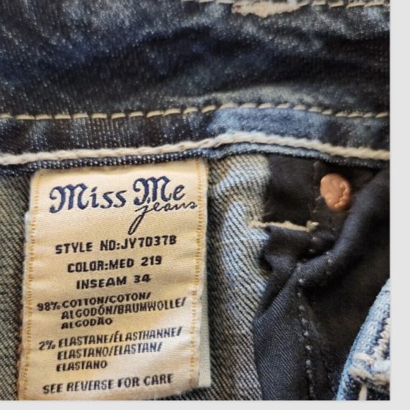 Miss Me Signature Boot Jeans Bootcut Stretch Denim style no: JY7037B - Picture 8 of 16
